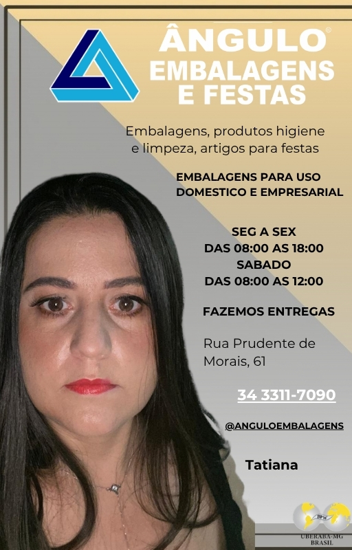 Ângulo Embalagens e Festas — Tatiana